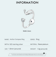 Anchor Compass Ring