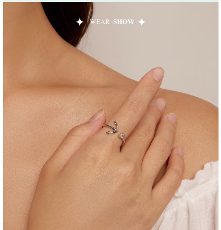 Anchor Compass Ring