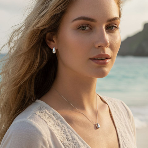 Ocean Tear Jewelry Set