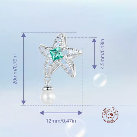 Ocean Star Pearl Charm