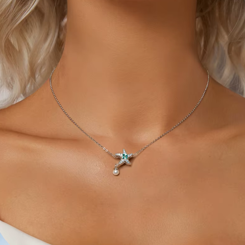 Ocean Star Pearl Charm