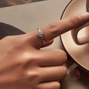 Blue Pearl Shell Ring