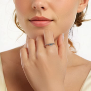 Blue Pearl Shell Ring