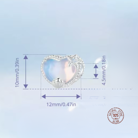 Ocean Heart Charm
