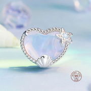 Ocean Heart Charm