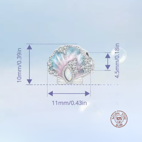 Pink Tide Seashell Charm