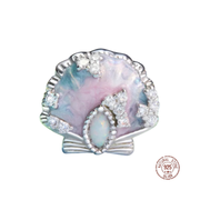 Pink Tide Seashell Charm