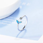 Mermaid Tail Minimalist Silver Ring