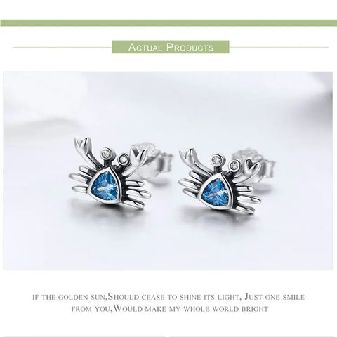 Ocean Jewel Crab Earrings