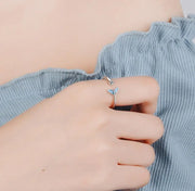 Mermaid Tail Minimalist Silver Ring