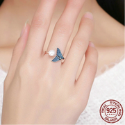 Dolphin Tail Adjustable Ring