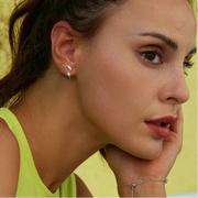 Double Dolphin Stud Earrings
