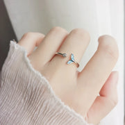 Mermaid Tail Minimalist Silver Ring