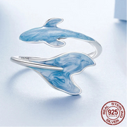 Blue Guppy Ring
