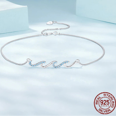 Ocean Wave Anklet