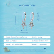 Tropical Palm Earrings
