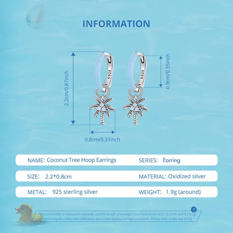 Tropical Palm Earrings