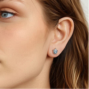 Aqua Turtle Earrings