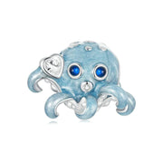 Octopus Heart Charm