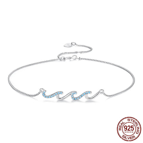 Ocean Wave Anklet