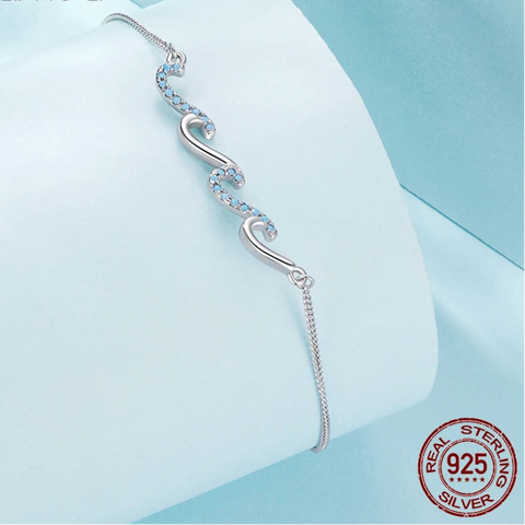 Ocean Wave Anklet