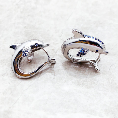 Hoop Earrings Dolphin