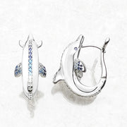 Hoop Earrings Dolphin