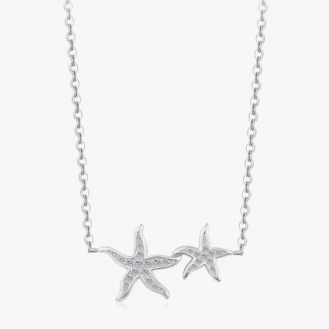 Shimmering Starfish Necklace