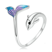 Rainbow Dolphin Ring