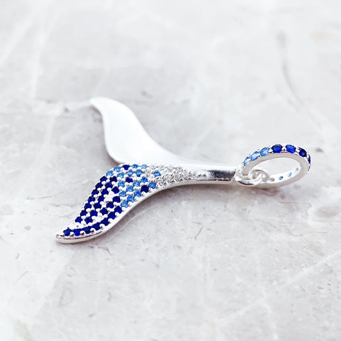 Blue Whale Tail Pendant