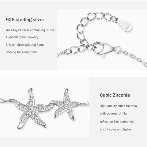 Shimmering Starfish Bracelet