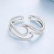 Twin Wave Ring