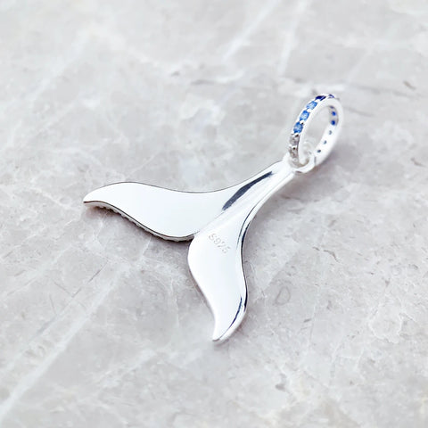 Blue Whale Tail Pendant