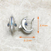 Hoop Earrings Dolphin
