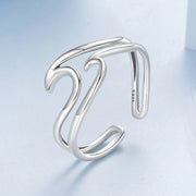 Twin Wave Ring