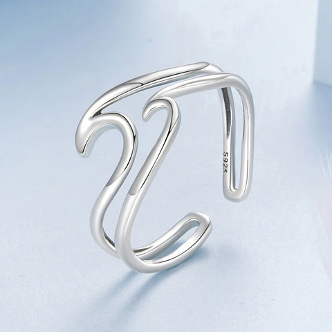 Twin Wave Ring
