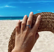 Blue  Wave Ring