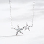 Shimmering Starfish Necklace