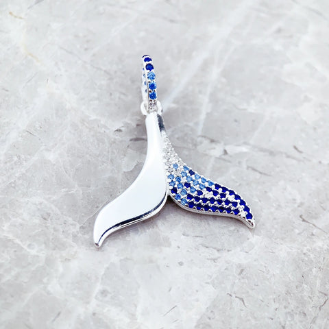 Blue Whale Tail Pendant