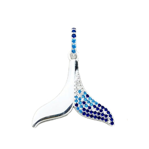 Blue Whale Tail Pendant