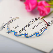 Wave Blue Opal Bangle
